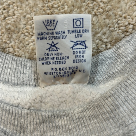 Vintage 80s Champion Reverse Weave William & Mary Sweatshirt Made in USA XL - Picture 7 of 12